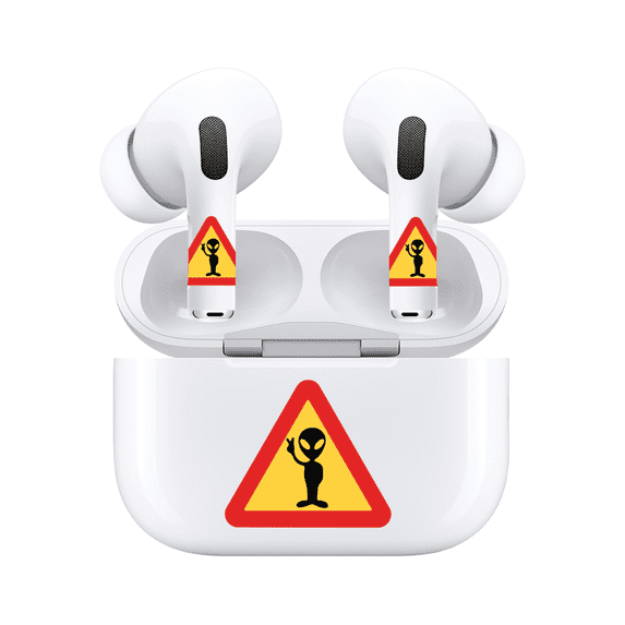 AirSkins Funny Space Stickers for AirPods Pro & AirPods Pro 2, Alien Stickers, Headphone Decoration Accessories, Alien Sticker for Headphones