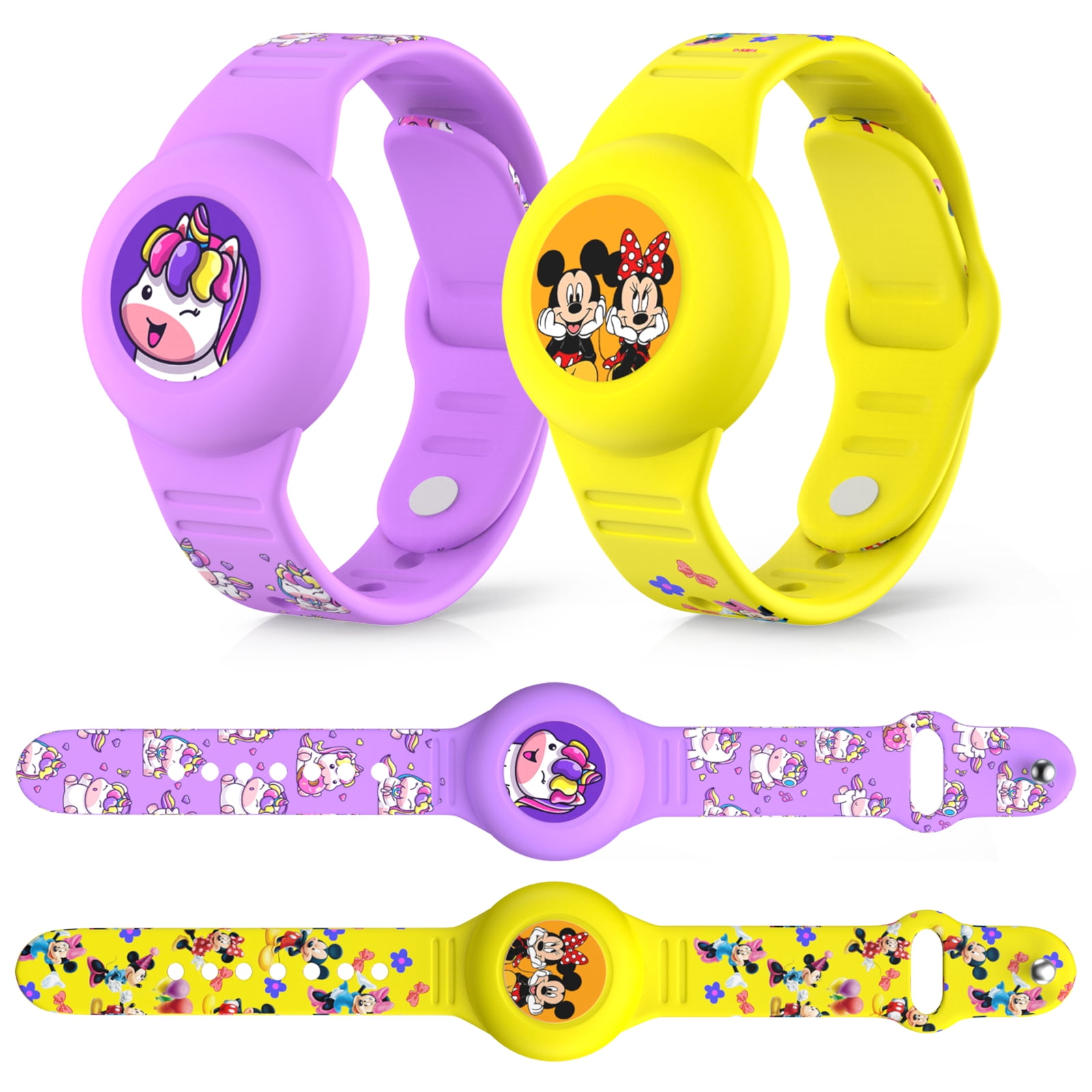 AirTag Children's Waterproof Bracelet, 2 Pack MOWYEOK Cute Kids Air Tag ...