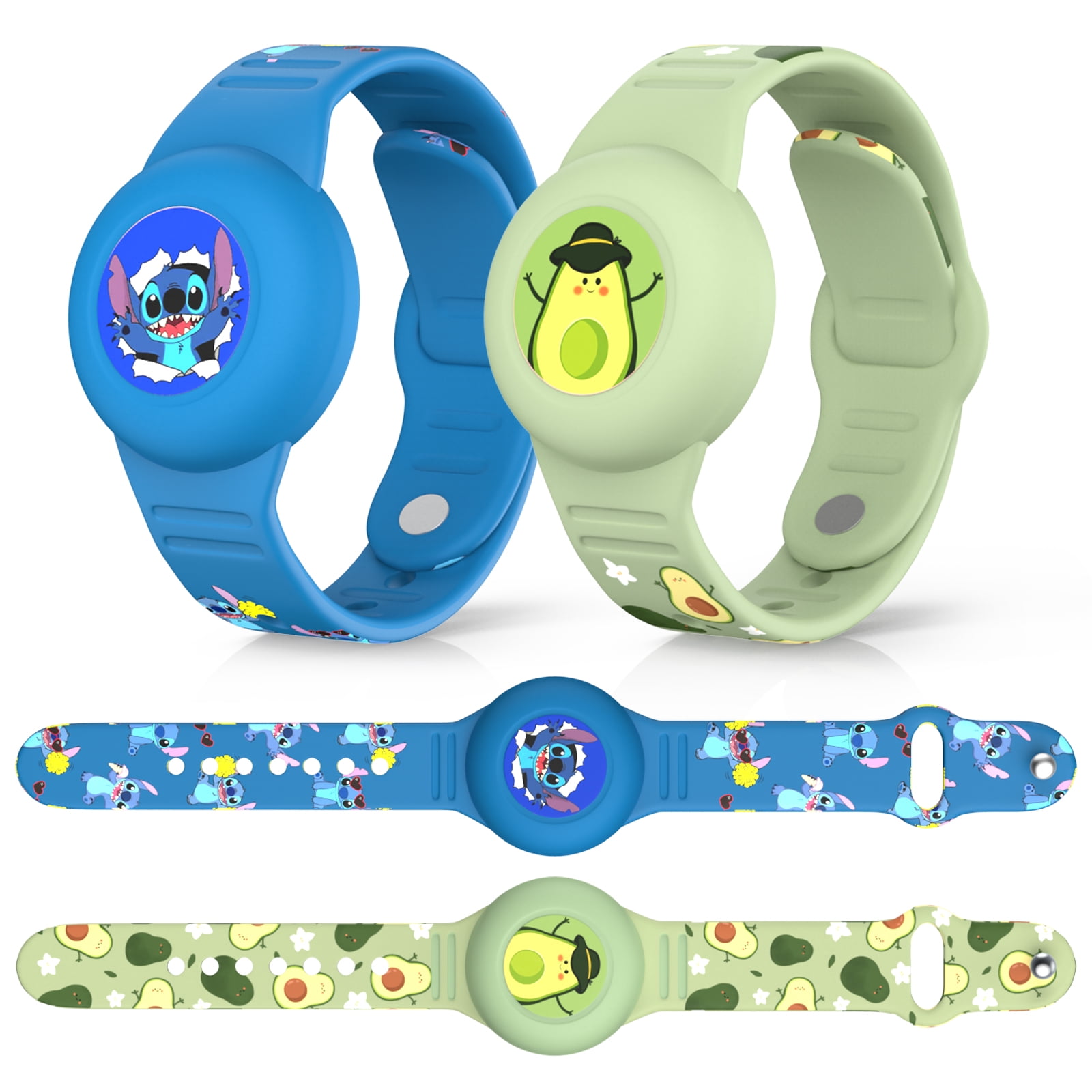 AirTag Children's Waterproof Bracelet, 2 Pack MOWYEOK Cute Kids Air Tag ...