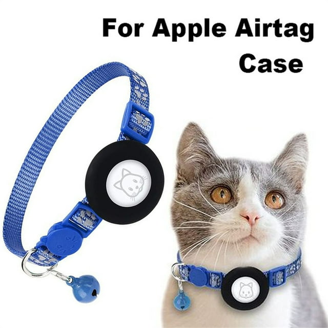 for AirTag Integrated for Apple Air Tag Cat Collar, Reflective GPS Cat Collar for AirTag Mount