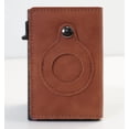 thumbnail image 1 of AirTag Wallet Anti Theft Bullet Card Bag Multi-functional Rfid Card Holder Men's Leather Slim Wallets For Airtag Air Tag, 1 of 6