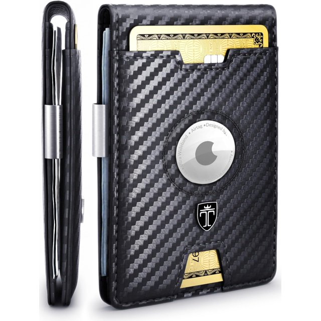AirTag* Wallet Mens Wallet with Clip Air Tag Wallet Card Holder RFID ...