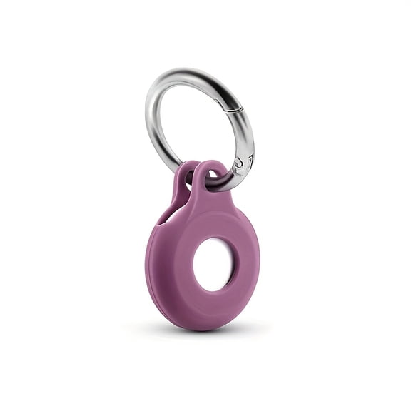 AirTag case key fob, silicone pendant with keychain hook, safety anti-lost, portable