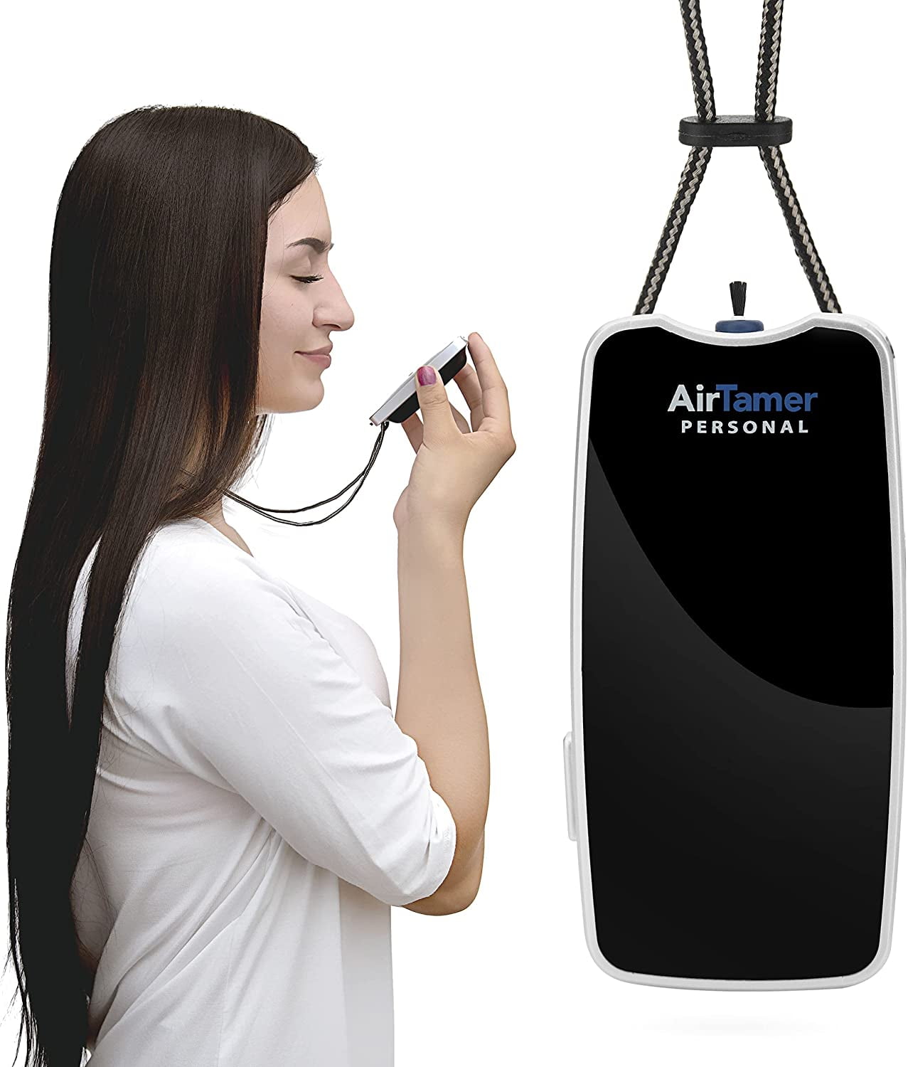 AirTamer A310 Rechargeable Personal Air Purifier, Proven Performance, Virus and Pollutant Tested*, Black with Metal Travel Case Sansujyuku sansujyuku.com