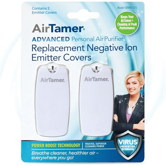 AirTamer Advanced Personal Air Purifier Replacement Negative Ion Emitter Covers - Made for AirTamer Model A315W (White, 2-pack)
