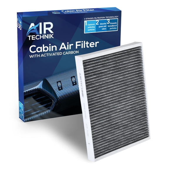 AirTechnik 4M0-819-439A Cabin Air Filter w/Activated Carbon Fits Select 2017-2023 Audi A4, A5, A6, A7, A8, Q5, Q7, Q8, RS5, RS6, RS7, S4, S5, S7, SQ5, SQ7, SQ8, e-Tron, Porsche Cayenne 2019-2025
