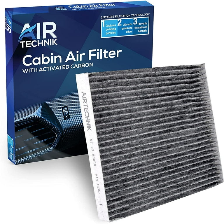 AirTechnik 97133 S8000 Cabin Air Filter w Activated Carbon Fits 2020 2023 Hyundai Palisade