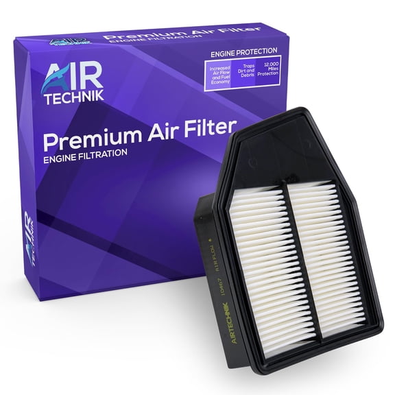 AirTechnik CA10467 Replacement Engine Air Filter Fits 2008-2012 Honda Accord L4 2.4L, 2012-2015 Honda Crosstour L4 2.4L - 17220-R40-A00