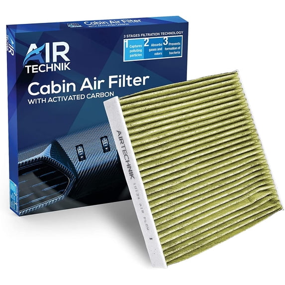 AirTechnik CF10134 PM2.5 Cabin Air Filter w/Activated Carbon Fits Acura MDX, RDX, RL, RLX, TL, TLX, TSX, ZDX, Honda Accord, Civic, CRV, Odyssey, Passport, Pilot, Ridgeline - 80292-SDC-A01