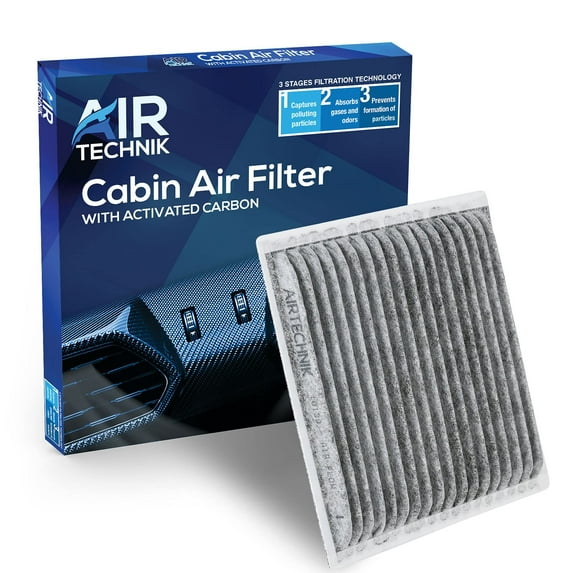 AirTechnik CF10139 Cabin Air Filter w/Activated Carbon Fits Scion TC 2005-2010, XA 2004-2006, XB 2004-2006, Toyota Echo 2000-2005, RAV4 2001-2005 - 88568-52010
