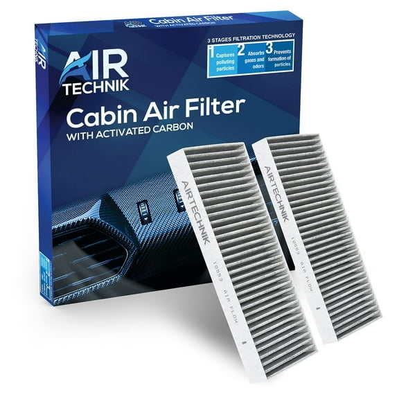AirTechnik CF10553 Cabin Air Filter w/Activated Carbon  Fits 2005-2021 Nissan Frontier, 2005-2012 Pathfinder, 2005-2015 Xterra, 2009-2012 Suzuki Quator - 27274-9CH0A