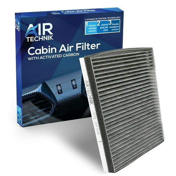AirTechnik CF10735 Cabin Air Filter w/Activated Carbon  Fits Genesis G80 G90 GV70 GV80, Hyundai Equus, Genesis, Santa Fe/Kia K900, Stinger, Telluride 2011-2026 Select Models - 97133-3M000