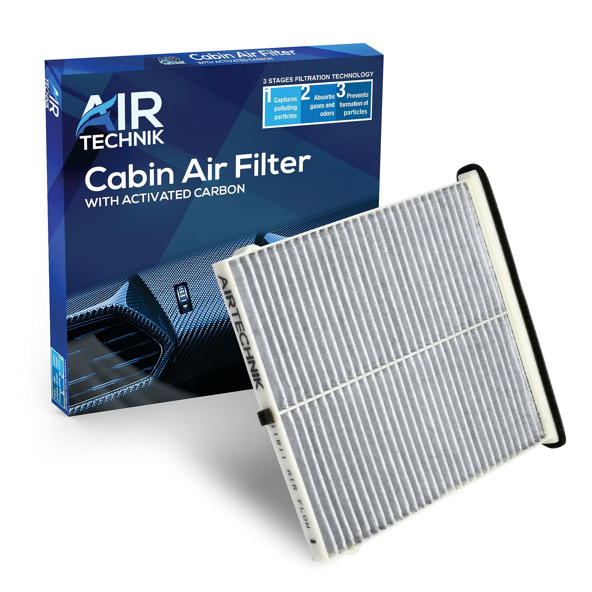 AirTechnik PM2.5 Cabin Air Filter With Activated Carbon – Fits Honda Civic, CR-V, Element & Acura RSX (2001-2011)