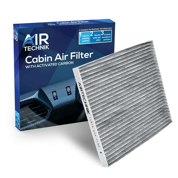 AirTechnik CF11819 Cabin Air Filter w/Activated Carbon  Fits Chevy Captiva, Equinox, GMC Terrain, Hyundai Azera, Santa Fe, Sonata, KIA Cadenza, Optima, Sedona, Saturn Vue - 20901295