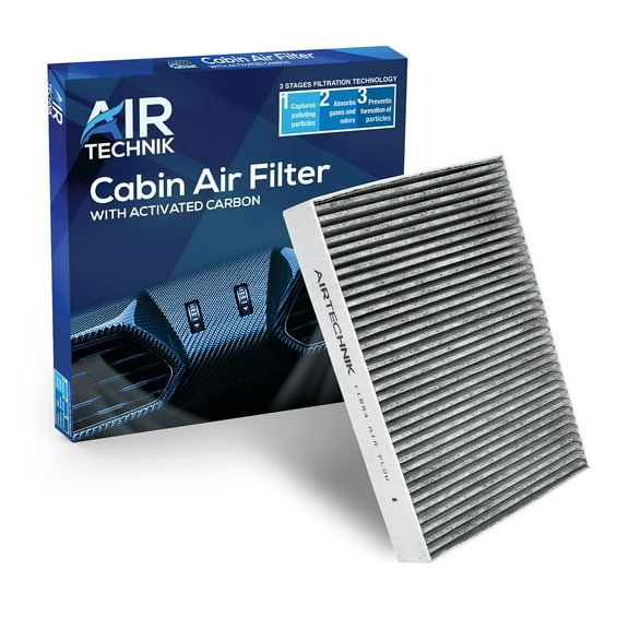 AirTechnik CF11854 Cabin Air Filter w/Activated Carbon  Fits 2017-2023 Nissan Qashqai, 2014-2020 Rogue, 2018-2025 X-Trail, 2019-2023 Renault Kangoo, 2016-2024 Koleos, 2022-2024 Logan - 27277-4BU0A