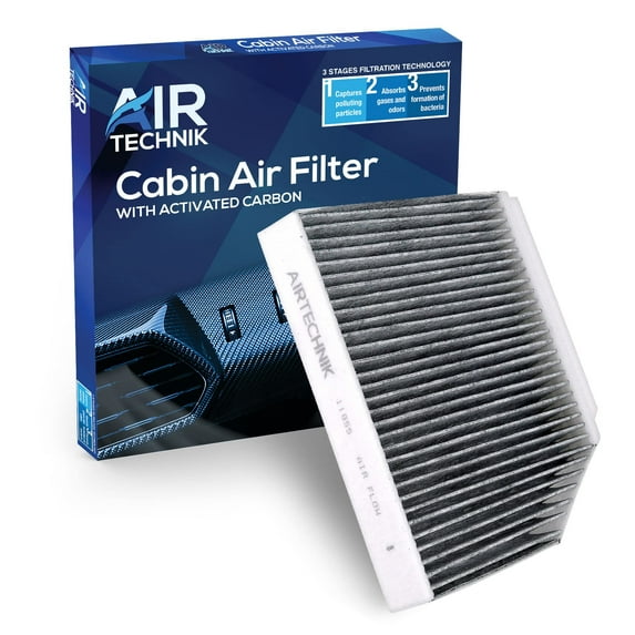 AirTechnik CF11855 Cabin Air Filter w/Activated Carbon Fits Select Mercedes-Benz 2015-2025 C300, GLC300, GLC43 AMG, GLE350, GLE450, GLE53 AMG, E300, E450, E350 - CUK26023 / 205 835 0147