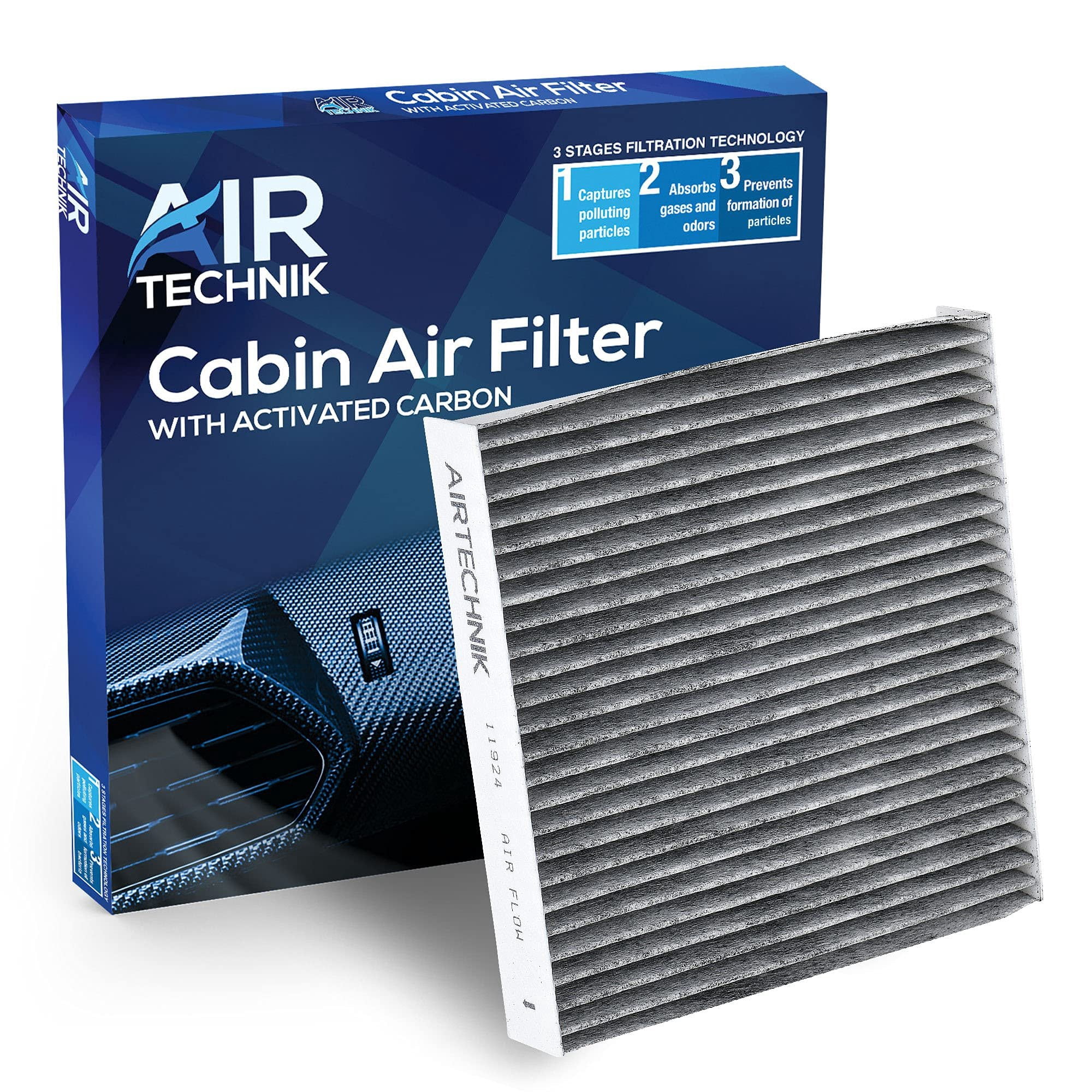 AirTechnik CF11924 Cabin Air Filter w/Activated Carbon Fits Fiat 500 ...