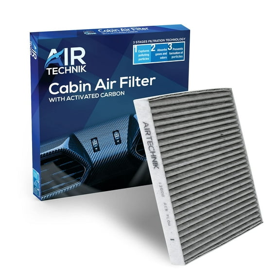 AirTechnik CF12000 Cabin Air Filter w/Activated Carbon Fits Chrysler 200 2015-2017, Jeep Cherokee 2014-2020 - 68223044AA