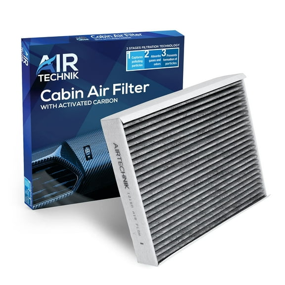 AirTechnik CF12150 Cabin Air Filter w/Activated Carbon Fits Ford Expedition 2018-2025, F150 2015-2023, F250, F350, F450, F550 Super Duty 2017-2025, Lincoln Navigator 2018-2024 - FL3Z-19N619-A