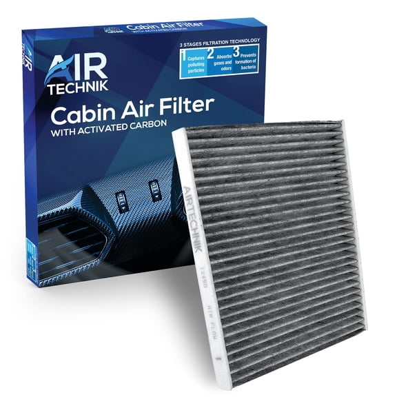 AirTechnik CF12450 Cabin Air Filter w/Activated Carbon Fits 2018-2025 Jeep Wrangler, 2020-2025 Gladiator - 68301863AA