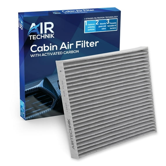 AirTechnik CF12820 Cabin Air Filter w/Activated Carbon  Fits Select 2021-2025 Hyundai Elantra, Ioniq 5, Santa Cruz, Santa Fe, Sonata, Tuscon, GV60, Kia K5, Niro, Sorento, Sportage - 97133-L1000