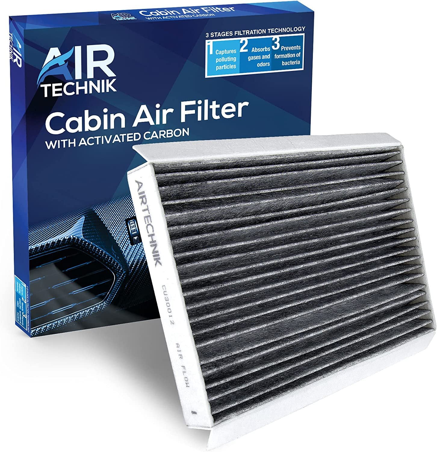 FLTRUCKTOP Engine Air Filter & Cabin Air Filter Set For 2016-2023 Toyota Tacoma V6 | Replaces CF10374 CA11895