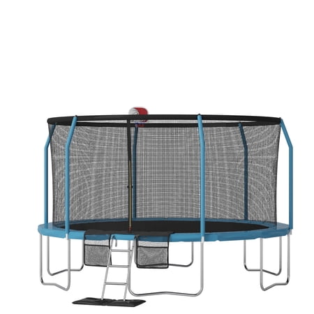 AirZone Jump Premier PLUS 12ft Backyard Trampoline, Blue