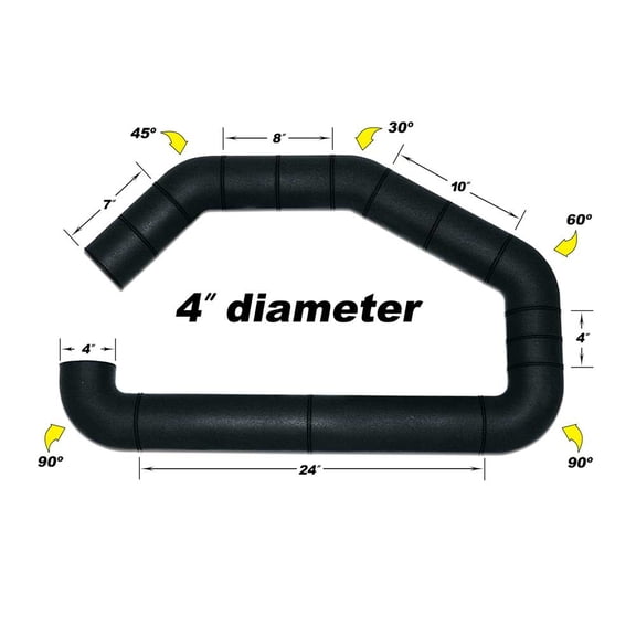 Airaid Universal Universal Intake Tube, AIR-100-400