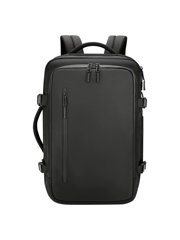 Airback Vacuum Seal Compression Travel Backpack 60L Expandable Vacpack Water Resistant TSA Lock Airbag Black (without Electric Air Pump)