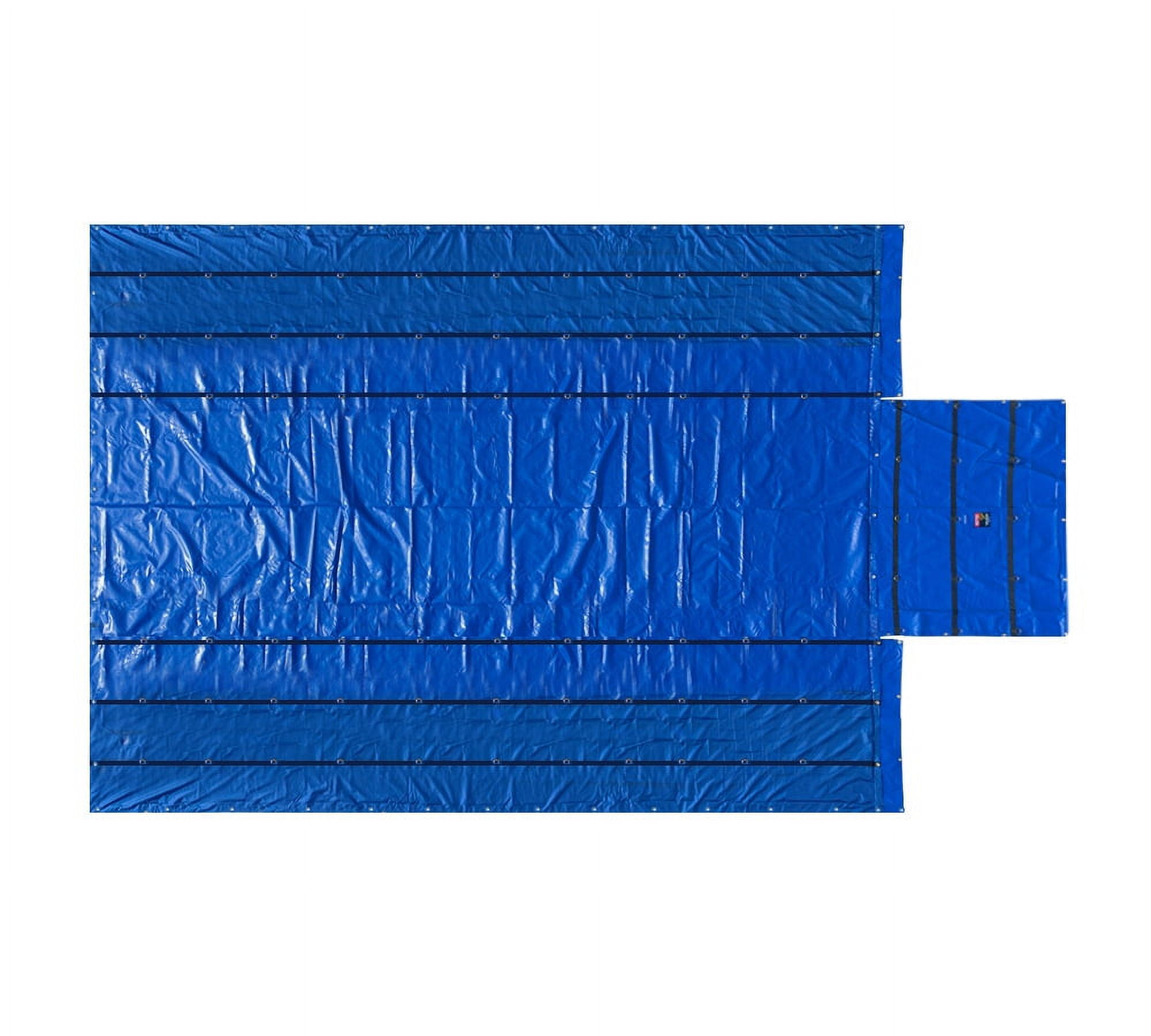 Airbag/Parachute Fabric Blue Ultra Light Lumber Tarp 20' x 27' (6' Drop