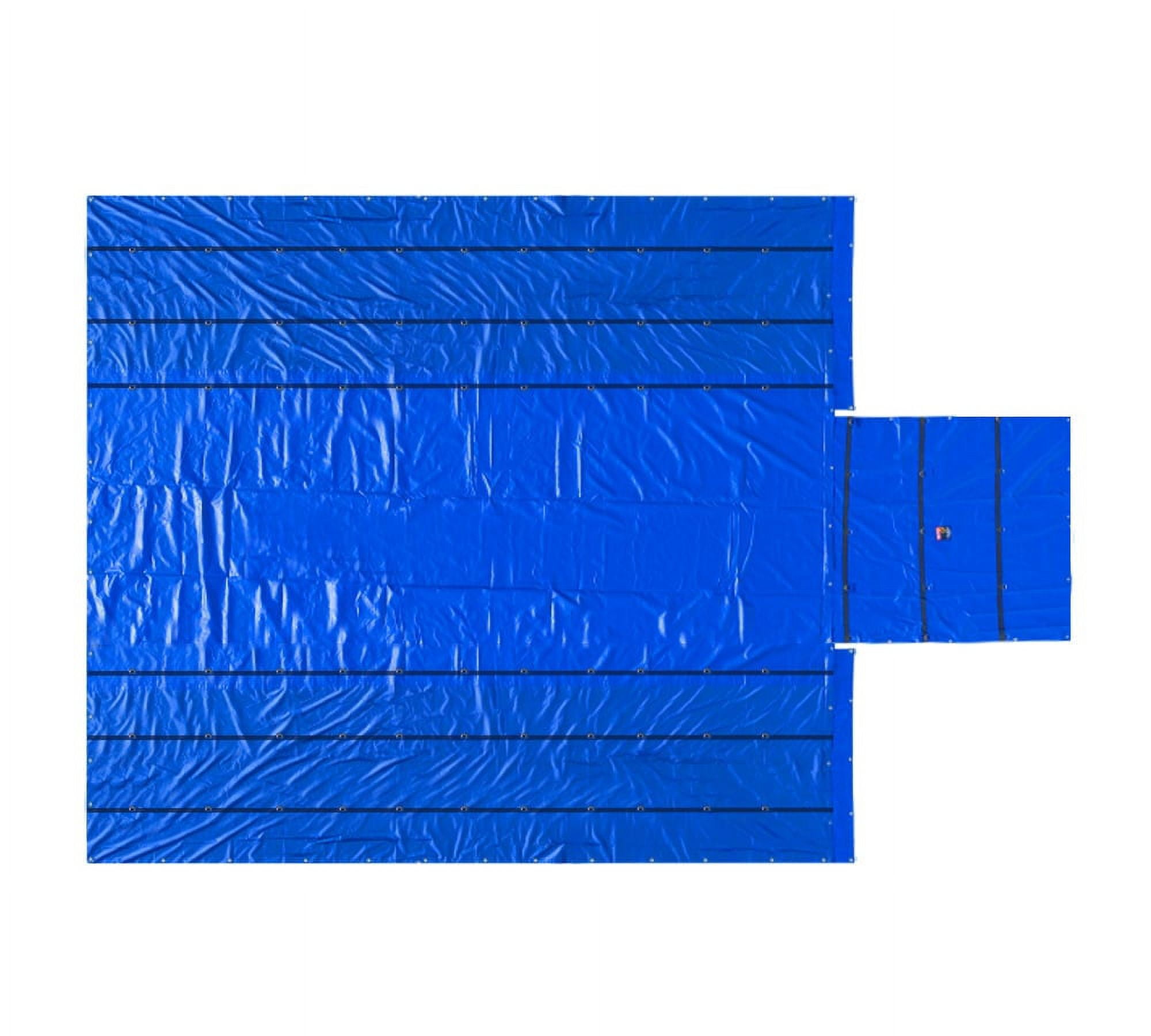 Airbag/Parachute Fabric Blue Ultra Light Lumber Tarp 24' x 27' (8' Drop