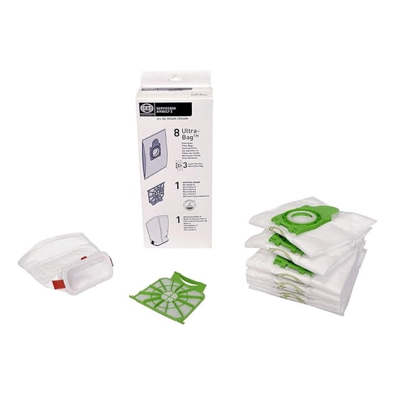 Airbelt E Vacuum Filter Kit - 8 Bags, Hospital Filter & Motor Filter