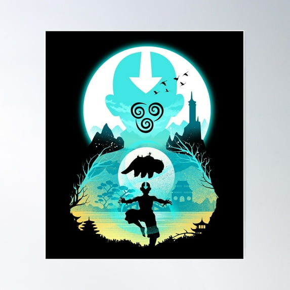 Airbender Landscape Poster, 8x12 UNFRAMED