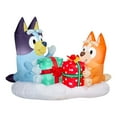 thumbnail image 1 of Airblown Bluey & Bingo Present Scene Inflatable, 4ft, 1 of 4