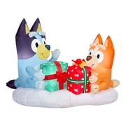 Airblown Bluey & Bingo Present Scene Inflatable, 4ft
