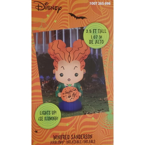 Airblown Disney Hocus Pocus Winifred Sanderson Light Up Inflatable