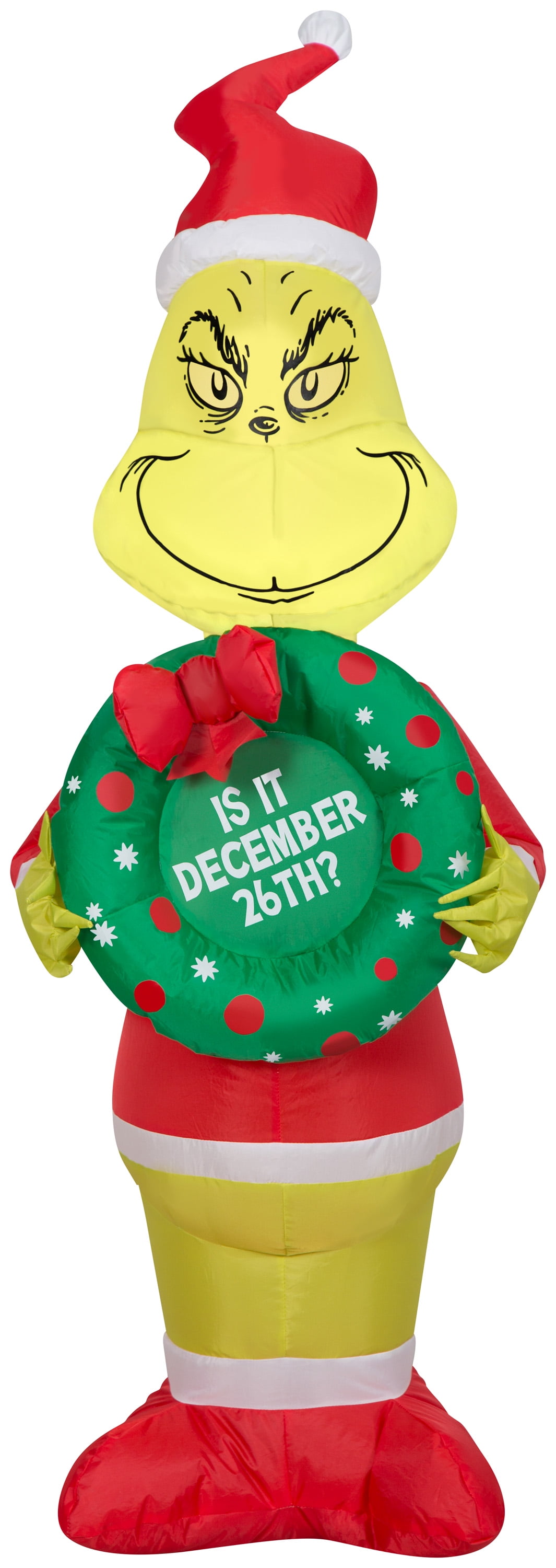 Gemmy Airblown Inflatable Grinch with Wreath