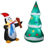 Airblown Inflatable 6 Tree Christmas Prop