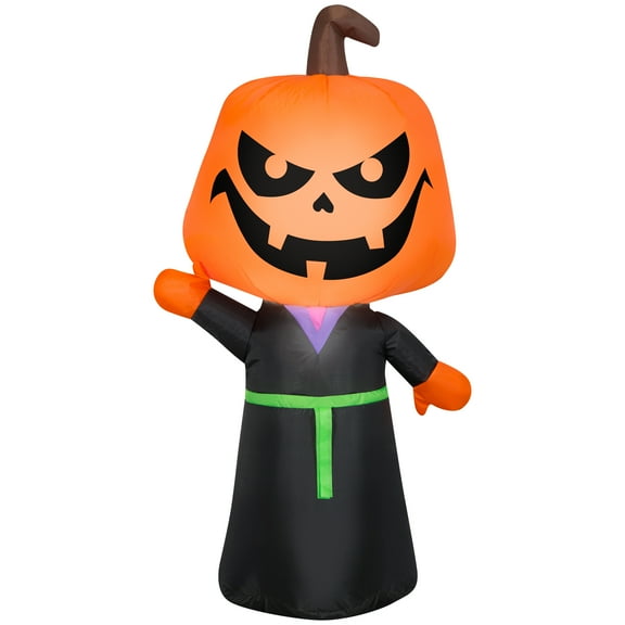 Airblown Inflatables 3.5FT Tall Halloween Inflatable Cute Pumpkin Reaper