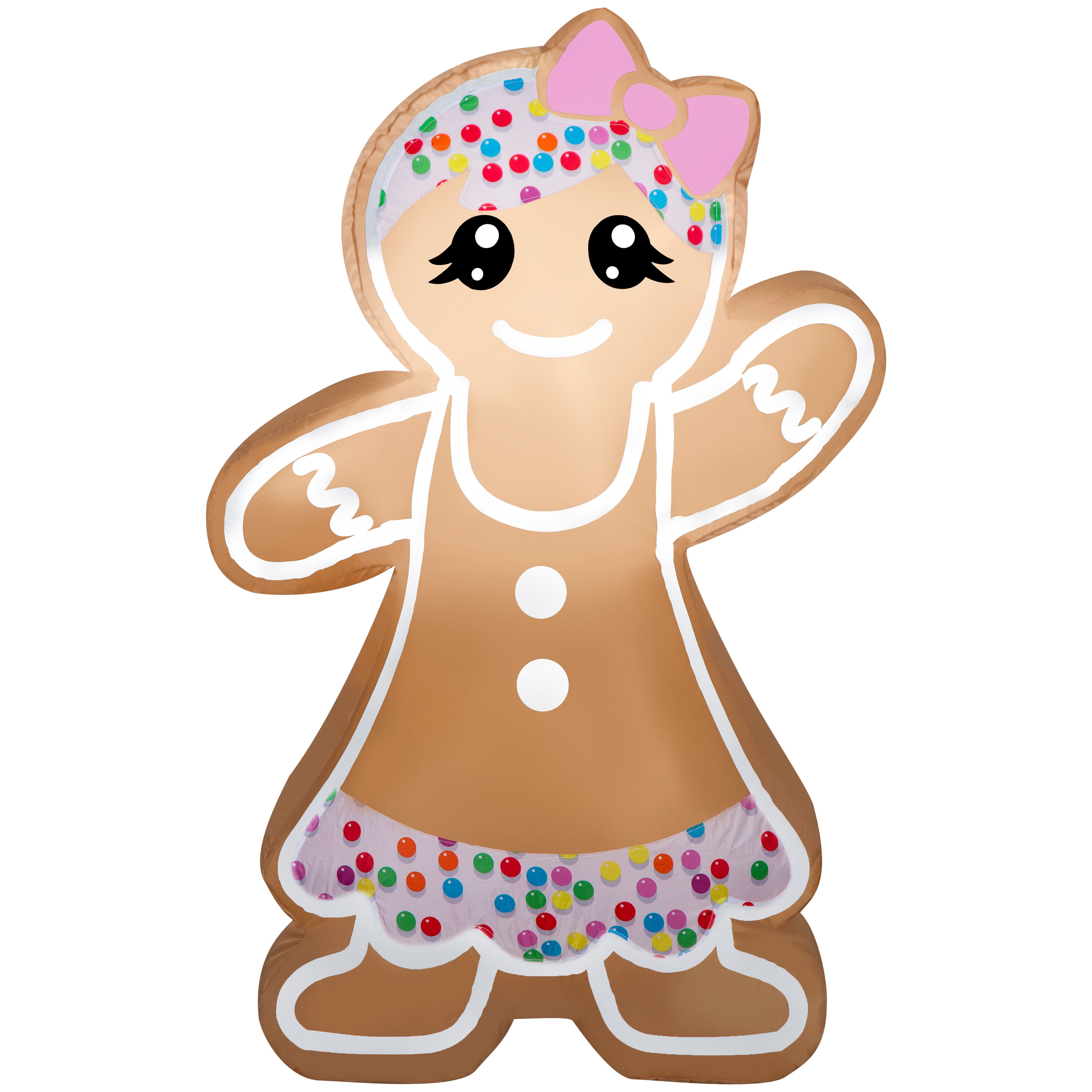 Airblown Inflatables 4 Foot Christmas Gingerbread Girl, by Holiday Time