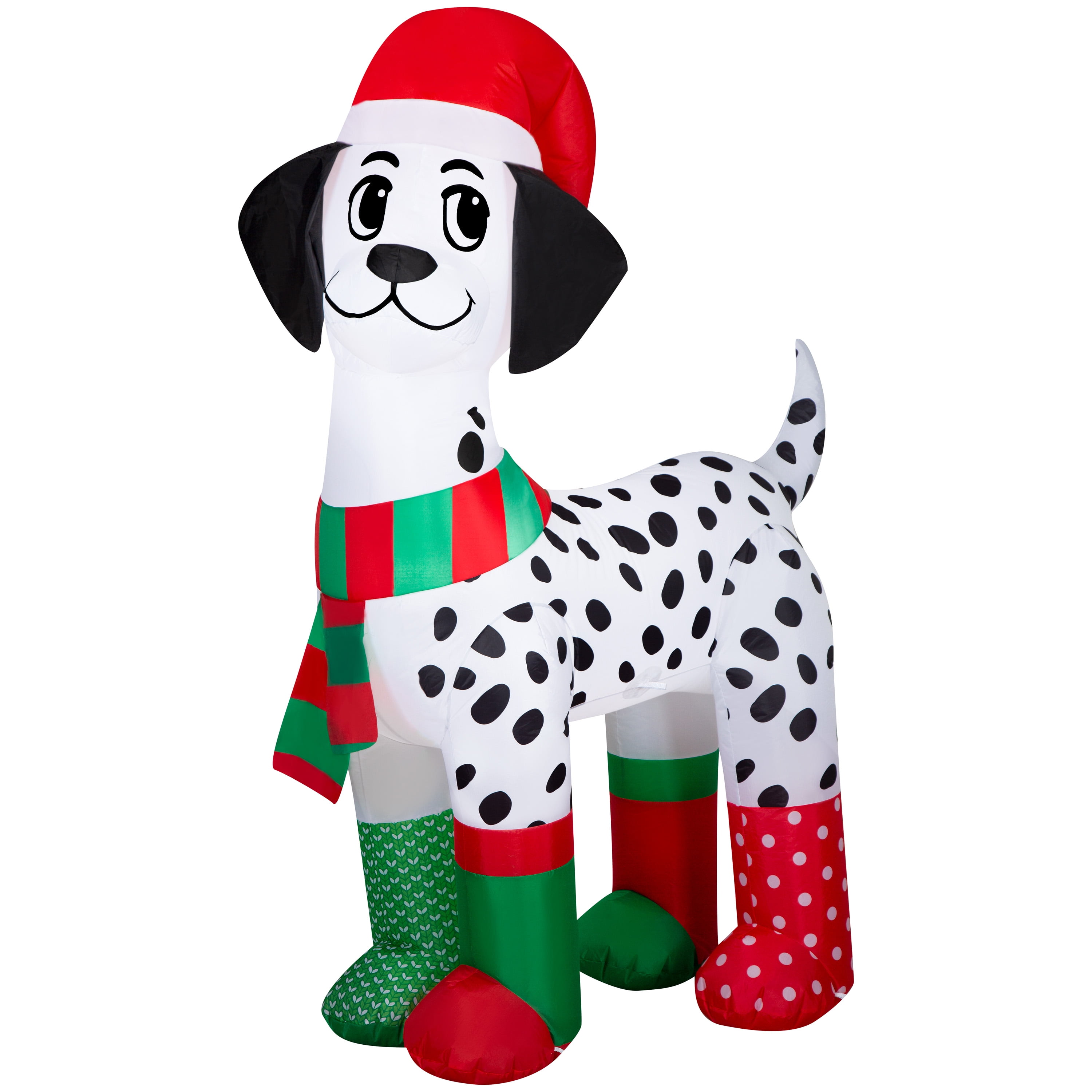 Airblown Inflatables 6 Foot Christmas Dog with Socks, by Holiday Time