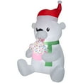 thumbnail image 1 of Airblown Inflatables Animated Polar Bear Inflatable Yard Decoration, 5.5 ft, Prelit, Holiday, 1 of 3