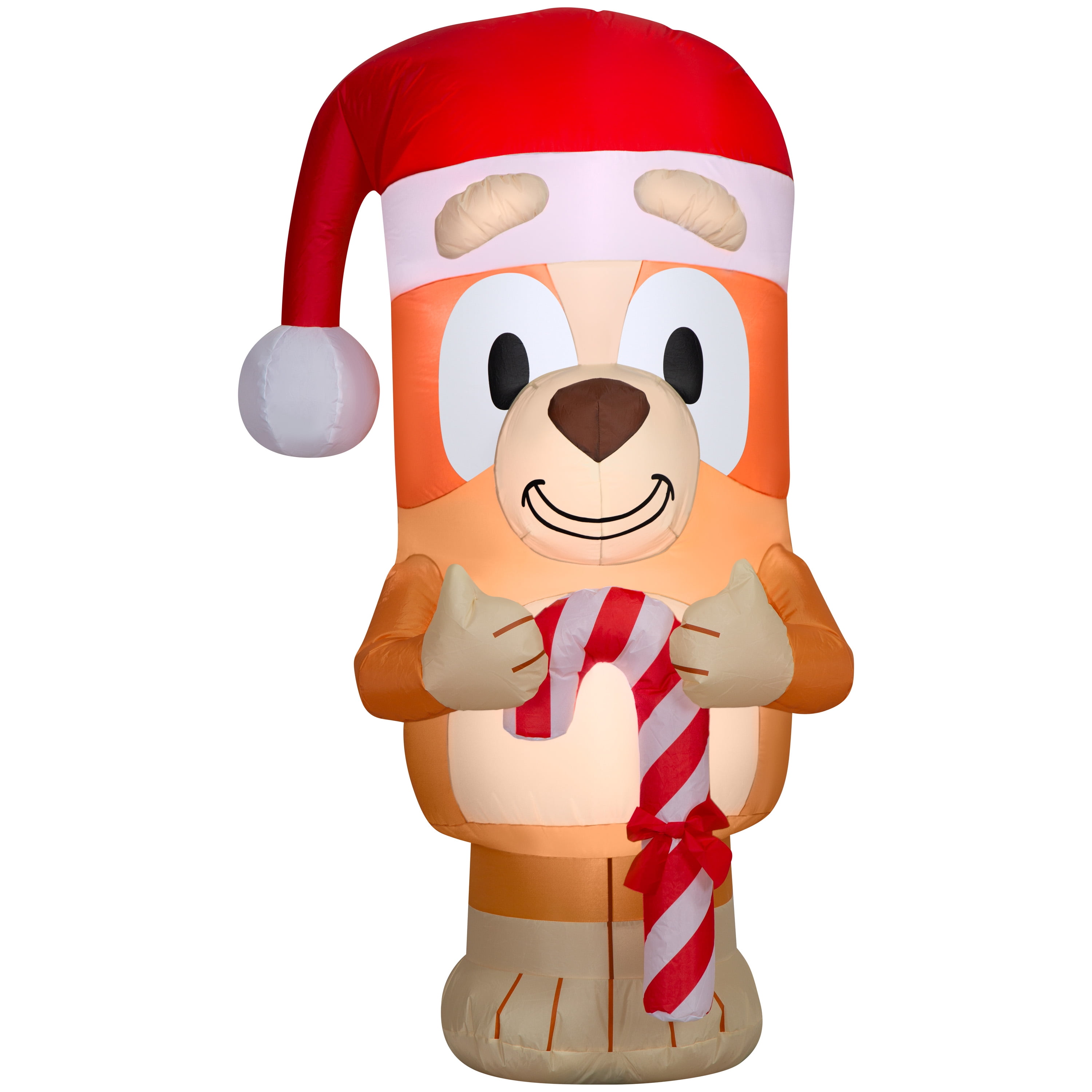 Airblown Inflatables Outdoor Christmas Decoration 5ft Blowup Bingo with Santa Hat and Candy