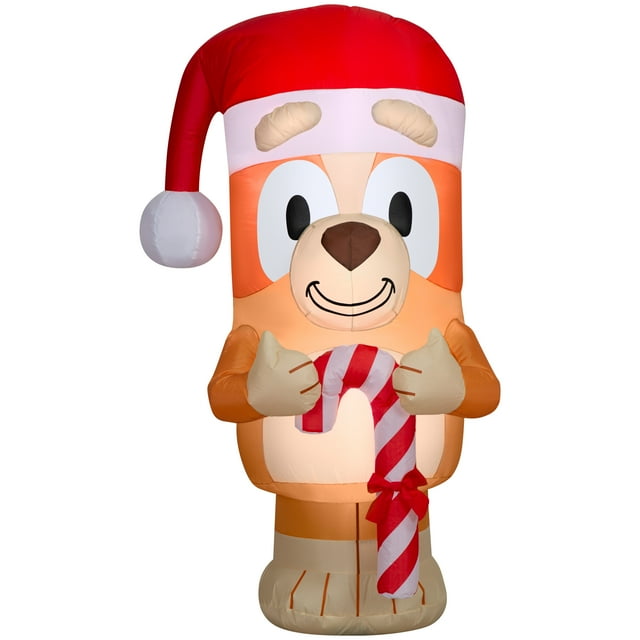 Airblown Inflatables Outdoor Christmas Decoration 5ft Blowup Bingo with Santa Hat and Candy
