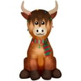 Airblown Inflatables Christmas 6 Foot Scotland Cow Decoration, by