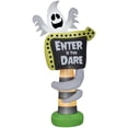 thumbnail image 1 of Gemmy Airblown Inflatable Ghost Trick or Treat Sign, 8 ft Tall, White, 1 of 3
