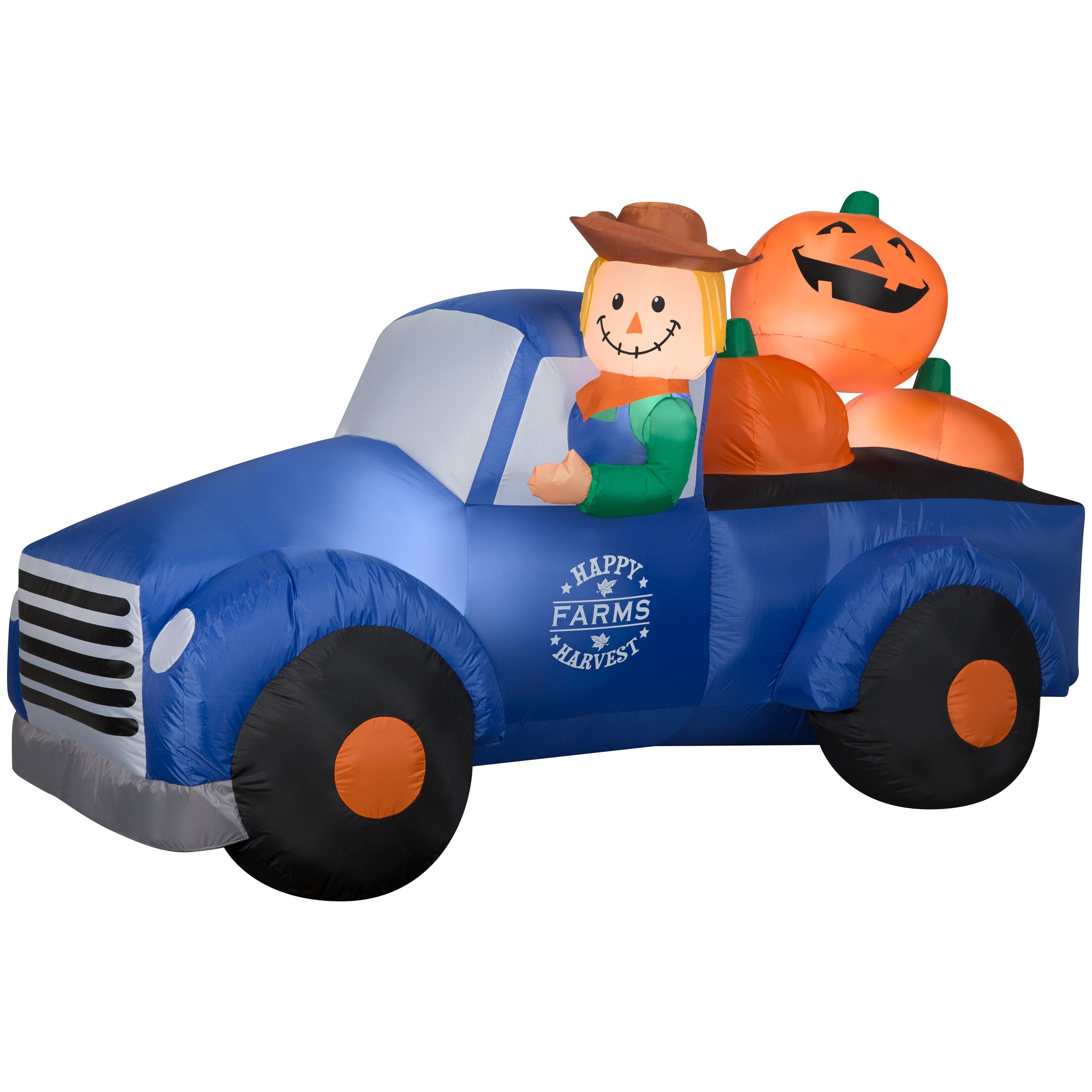 Airblown Inflatables Harvest Scarecrow in Vintage Truck, 5'