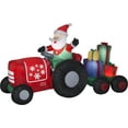 Airblown Inflatables Santa on Tractor with Presents Scene