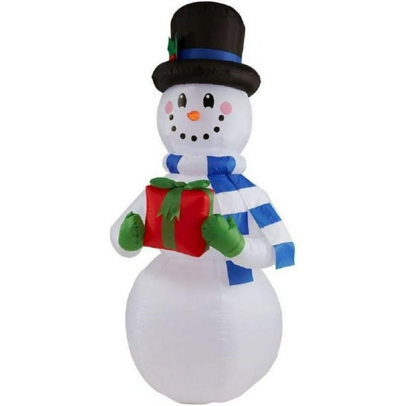 Airblown Inflatables Snowman with Gift Box