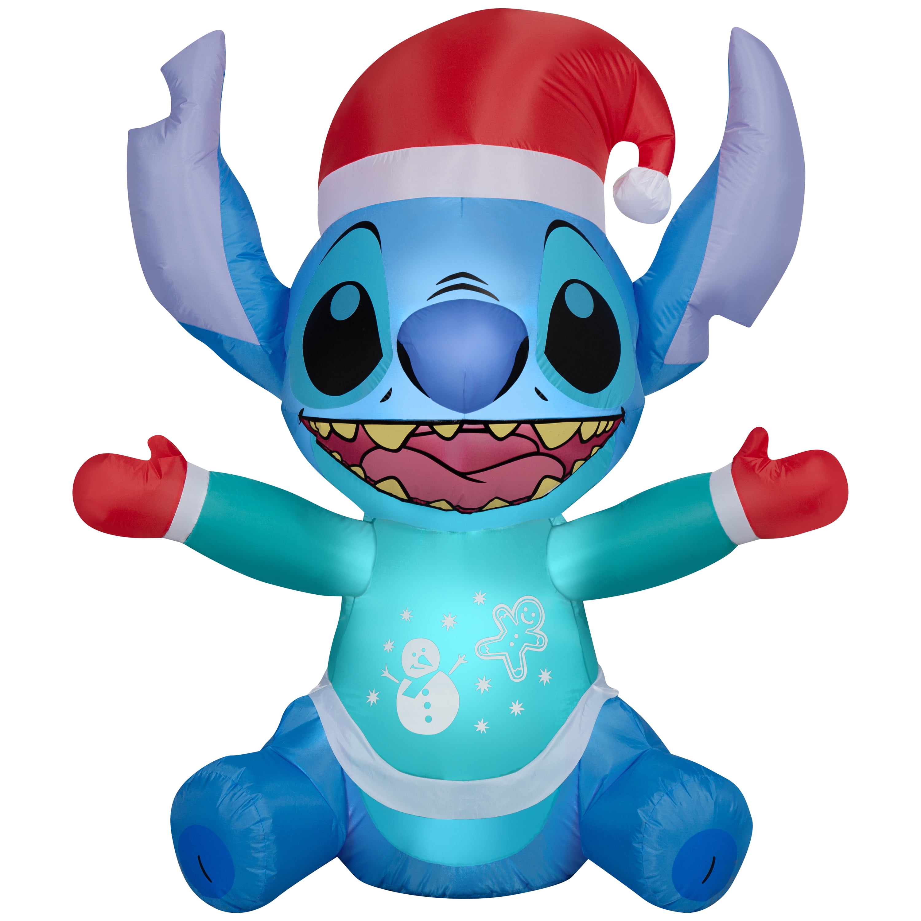 Airblown Inflatables Yard Decoration Stitch in Sweater Disney, 4.5 ft